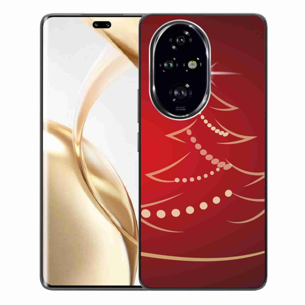 Gél borító mmCase a Honor 200 Pro 5G számára - karácsonyfa karikatúra
