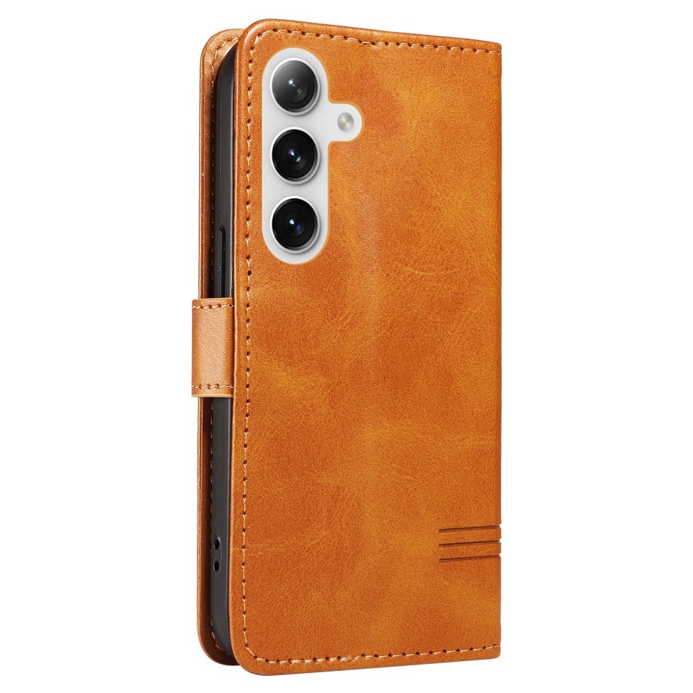 Póló alakú könyvtáska Samsung Galaxy S24+/S25+ készülékhez - barna