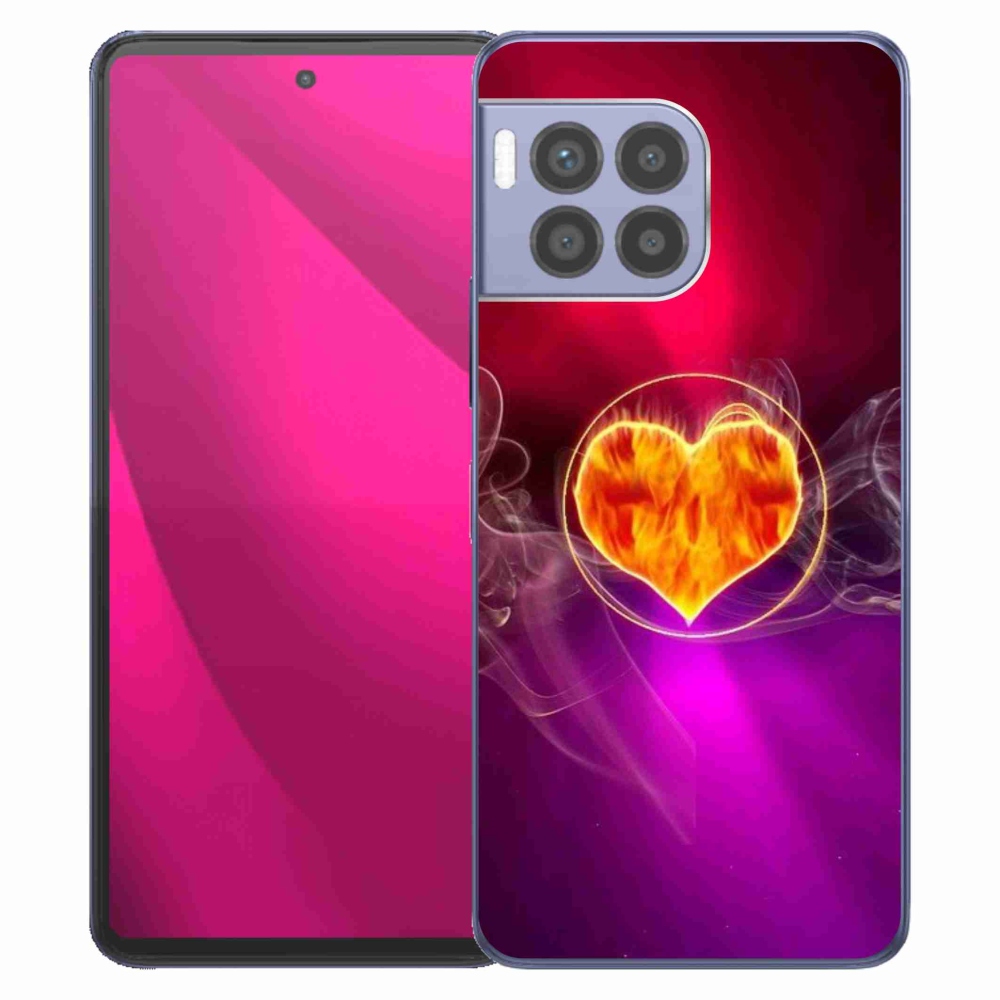 Zselés borítás mmCase a T-Mobile T Phone 2 Pro készülékhez - tüzes szív