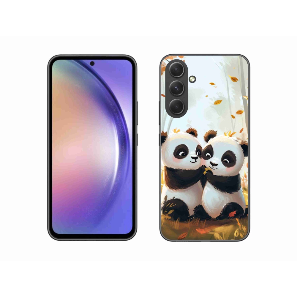 Gél védőhuzat mmCase Samsung Galaxy A54 5G - pandák
