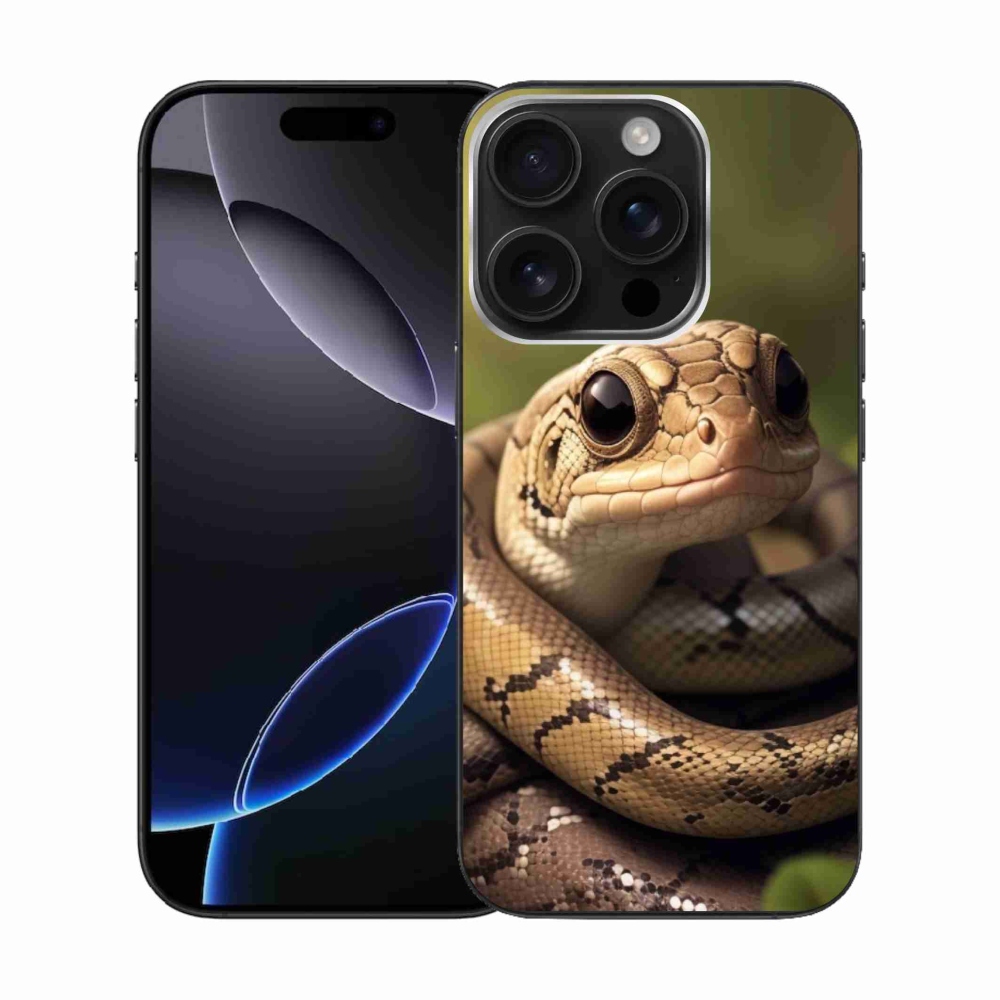 Zselés borítás mmCase iPhone 16 Pro készülékhez - kígyó 1