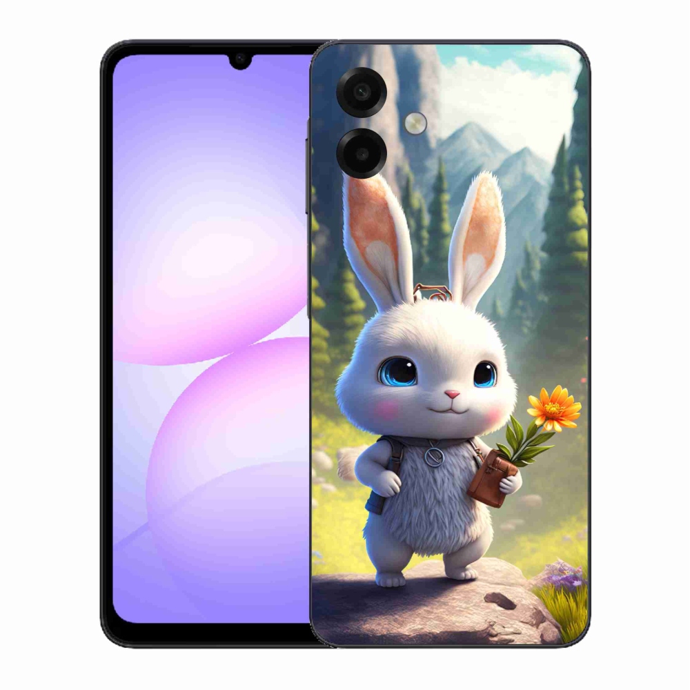 Gél borítás mmCase Samsung Galaxy A07 4G - aranyos nyuszi