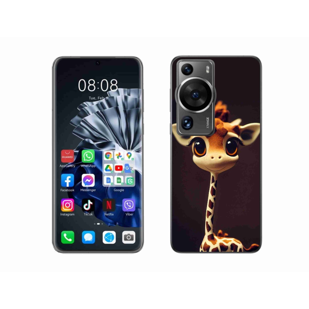 Gél borítás mmCase a Huawei P60 Pro készülékhez - kis zsiráf
