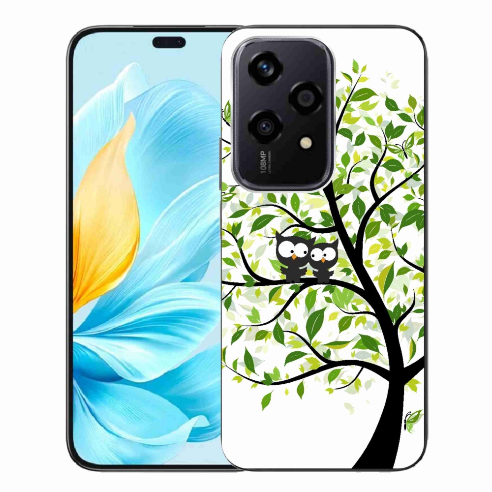 Zselés borító mmCase a Honor 200 Lite 5G számára - baglyok a fán