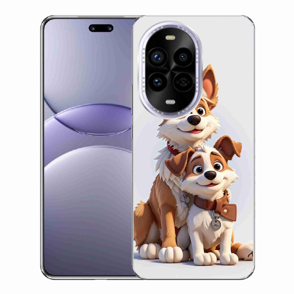 Gél borítás mmCase a Huawei Nova 13 Pro 5G-hez - kutyák rajzolása