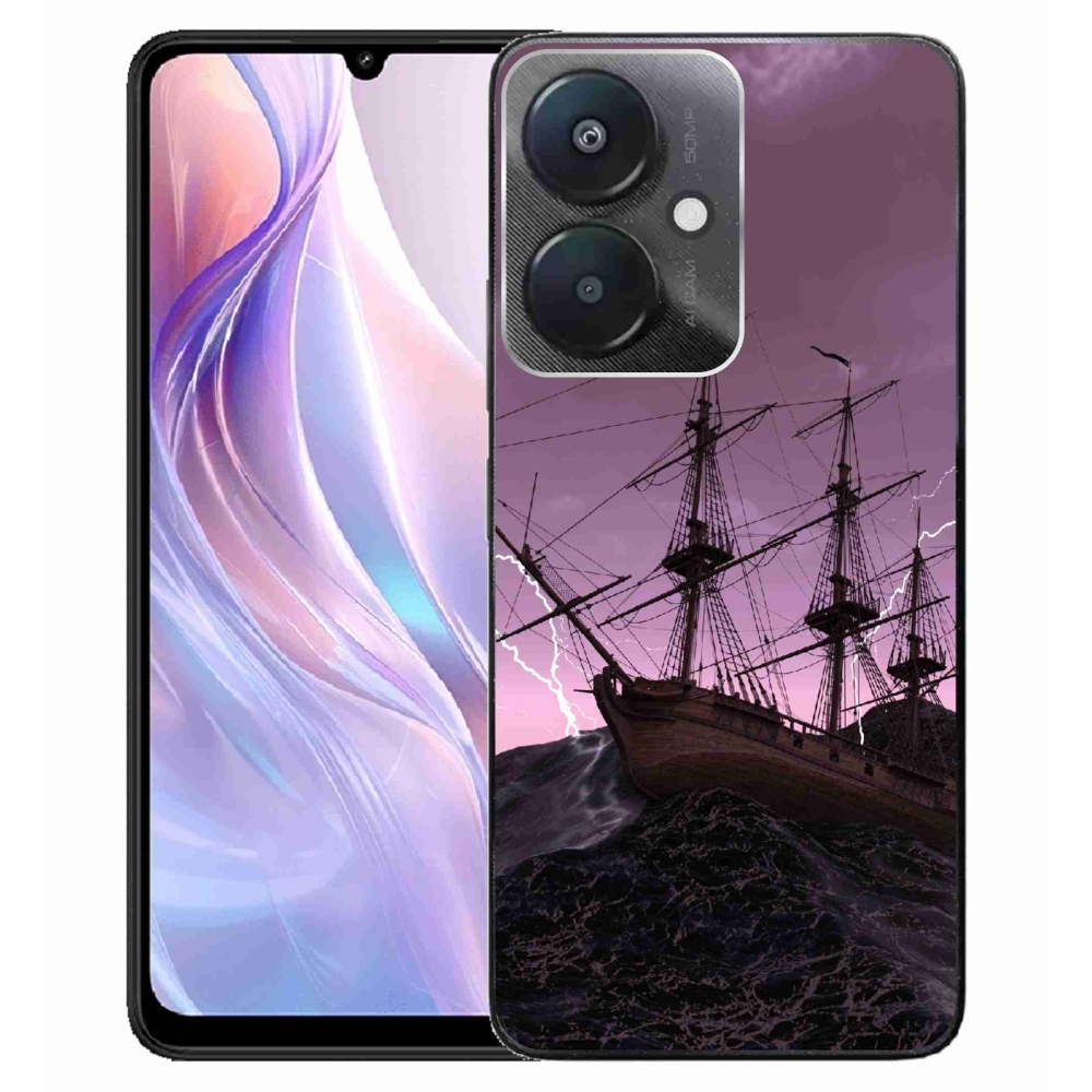 Gél borítás mmCase a Xiaomi Redmi 13C 5G-hez - hajó a viharban