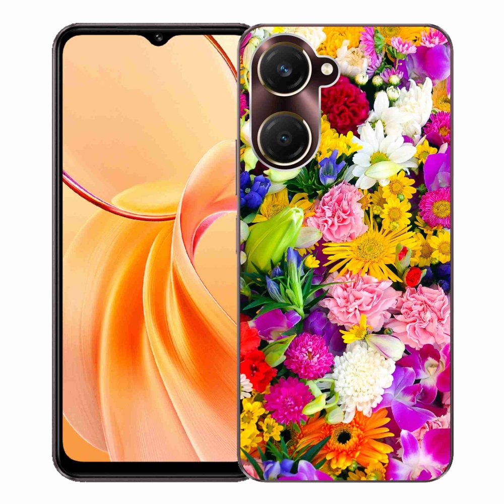 Zselés borítás mmCase a Vivo Y28s 5G készülékhez - virág 12