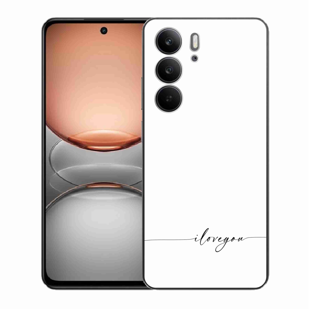 Gél borító mmCase a Realme C75 készülékhez - Szeretlek fehér háttérrel