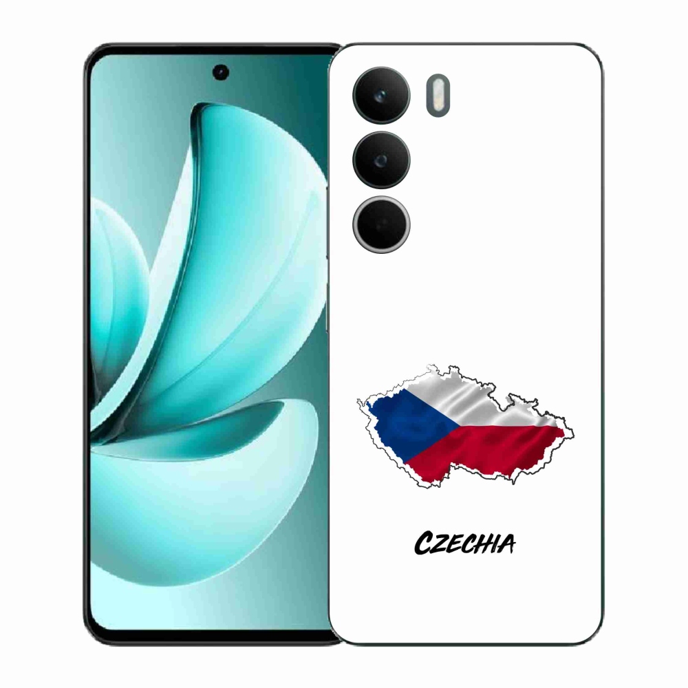 Gél borító mmCase a Realme C71 készülékhez - Csehország fehér háttér