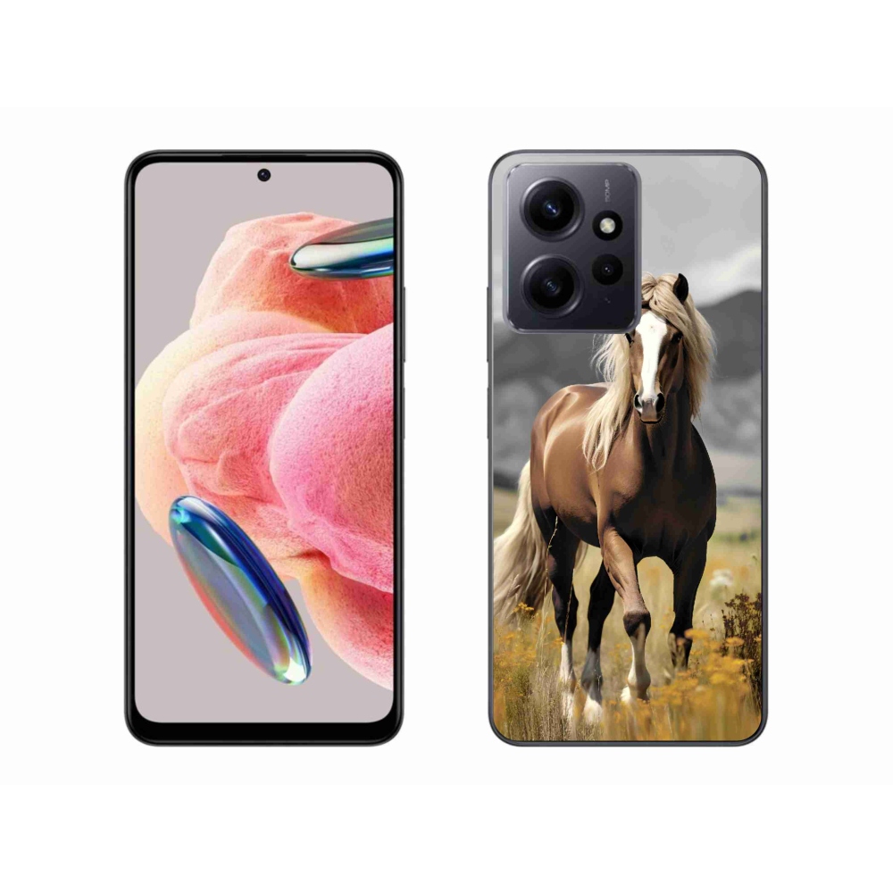 Zselés borítás mmCase a Xiaomi Redmi Note 12 4G - barna lóhoz 1