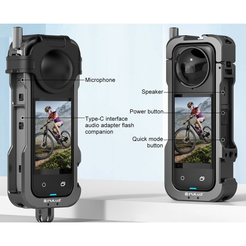 PULUZ védőkeret objektívsapkával Insta360 X4-hez