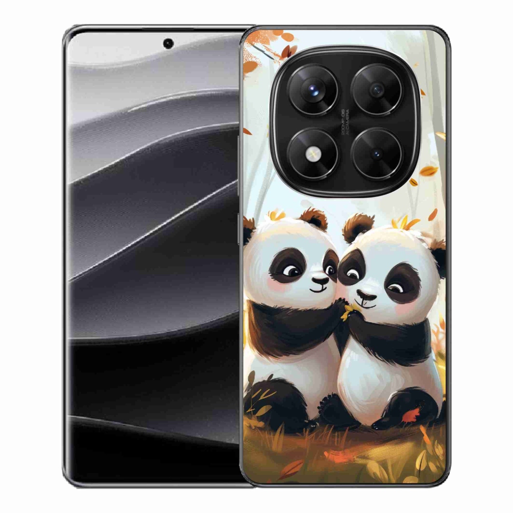 Gél borítás mmCase a Xiaomi Redmi Note 14 Pro 5G/Poco X7 5G számára - pandák