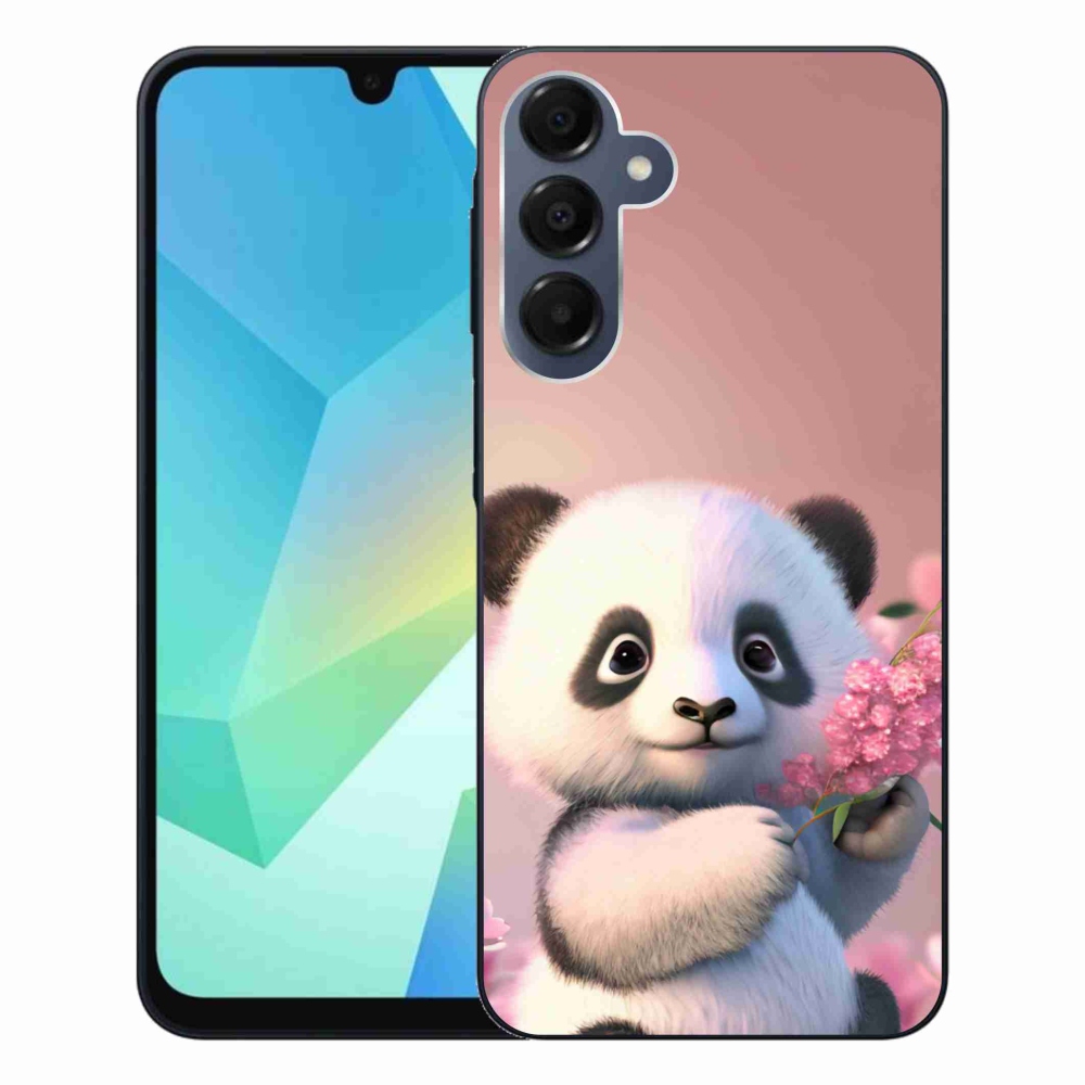 Gél borítás mmCase Samsung Galaxy A16 4G/5G készülékhez - aranyos panda