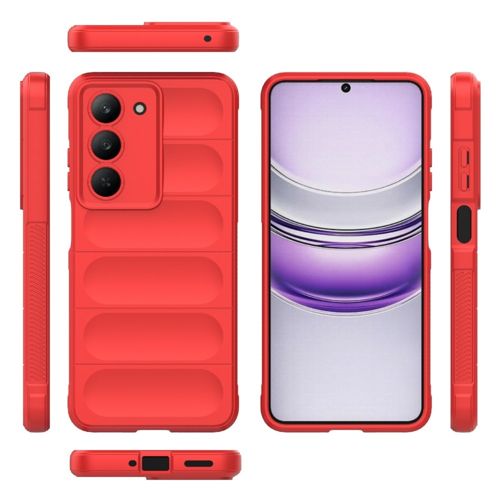 Rugg tartós zselés tok a Realme 14x 5G készülékhez - piros