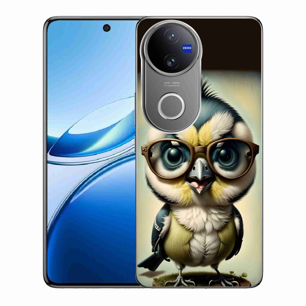 Zselés borítás mmCase a Vivo V50 5G készülékhez - cub szemüveggel