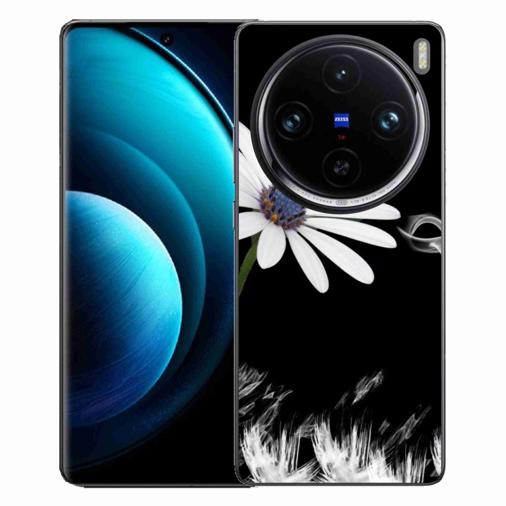 Zselés borítás mmCase Vivo X100 Pro 5G - fehér virág