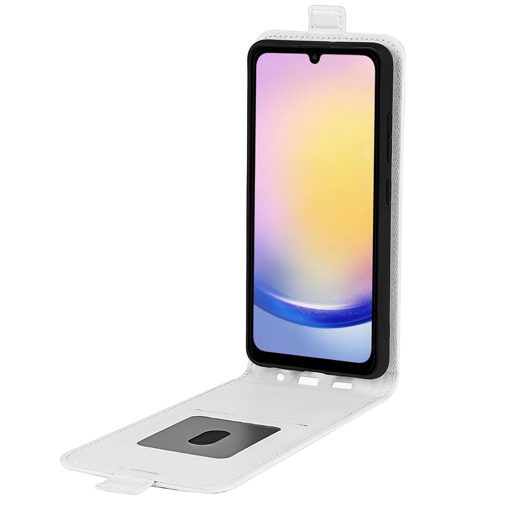 Függőleges könyvtáska Samsung Galaxy A26 5G készülékhez - fehér