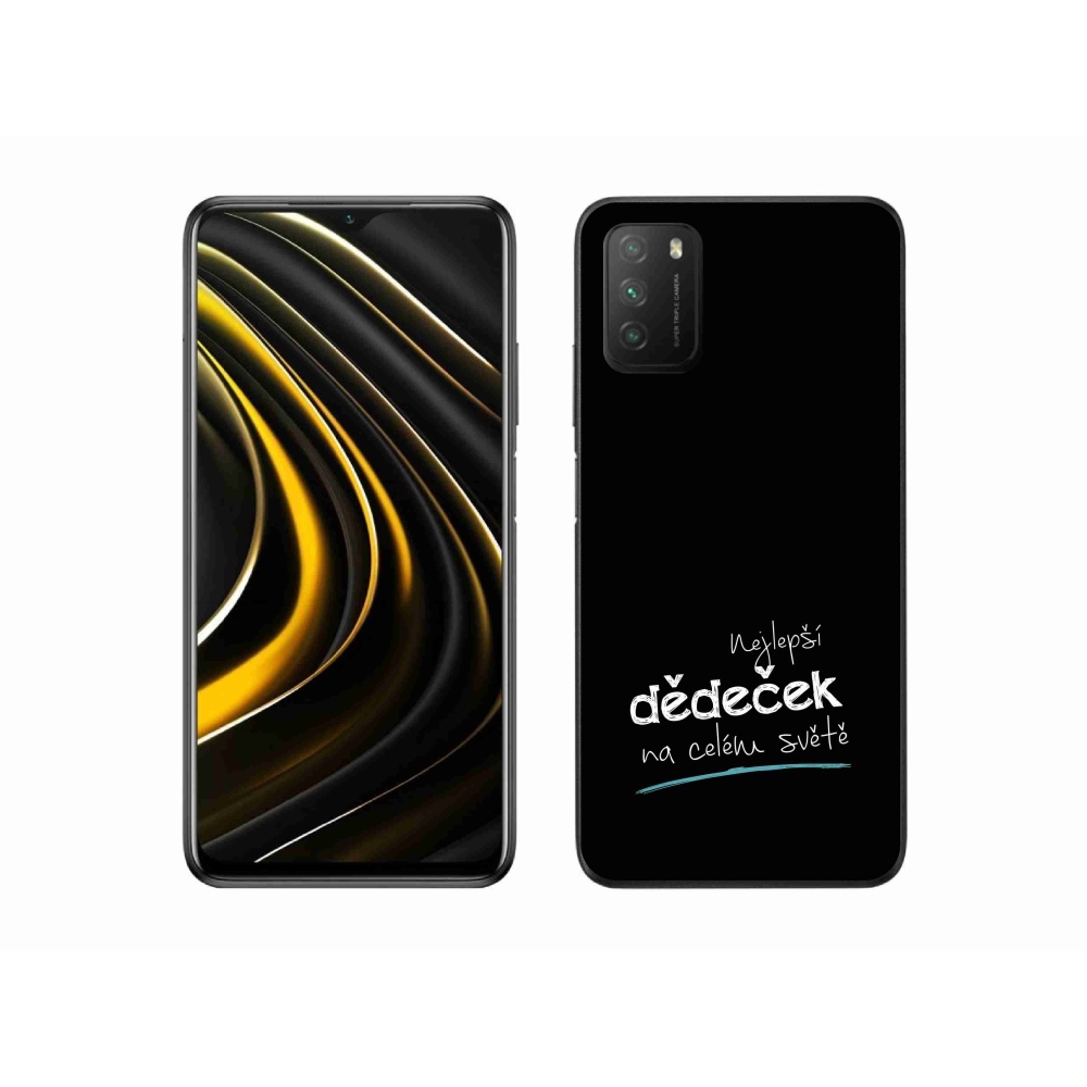 Gél borító mmCase a Xiaomi Poco M3-on - a legjobb nagypapa 3 fekete háttérrel
