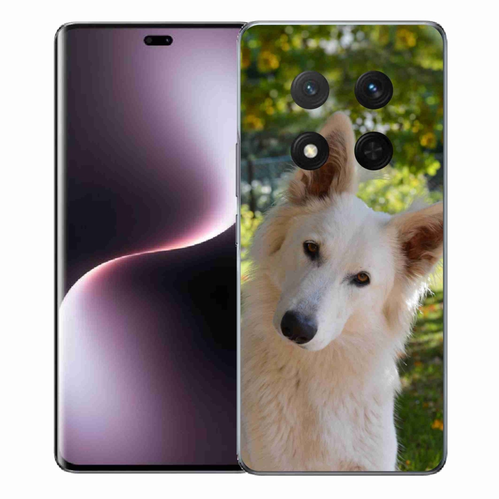 Gél borítás mmCase a Honor Magic 7 Lite 5G számára - Fehér svájci juhász 1