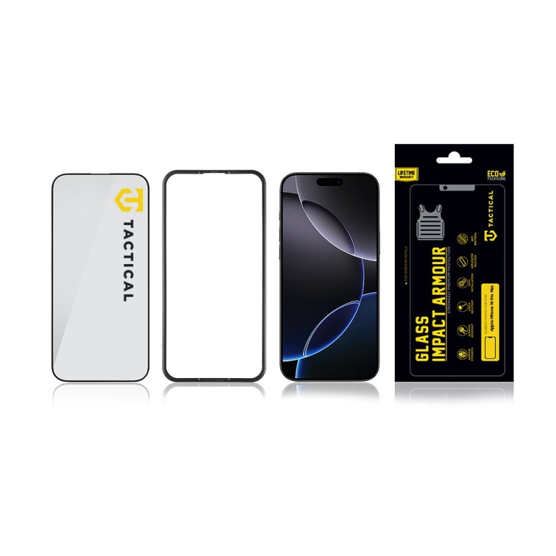 Tactical Glass ütésálló páncélüveg Apple iPhone 16 Pro Max készülékhez
