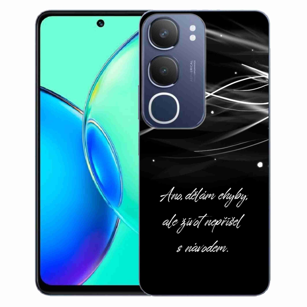 Gél borítás mmCase a Vivo Y19s készülékre - idézem a fekete hátteret