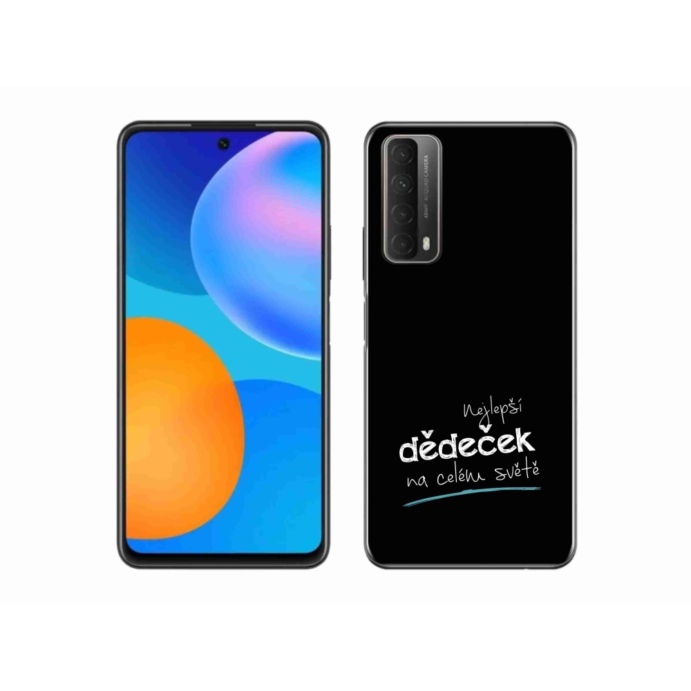 Gél borító mmCase a Huawei P Smart (2021) - a legjobb nagypapa 3 fekete háttérrel