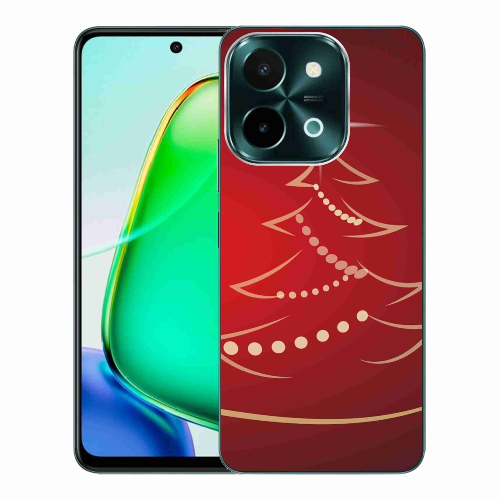 Gél borító mmCase a Vivo Y28-hoz - karácsonyfa karikatúra