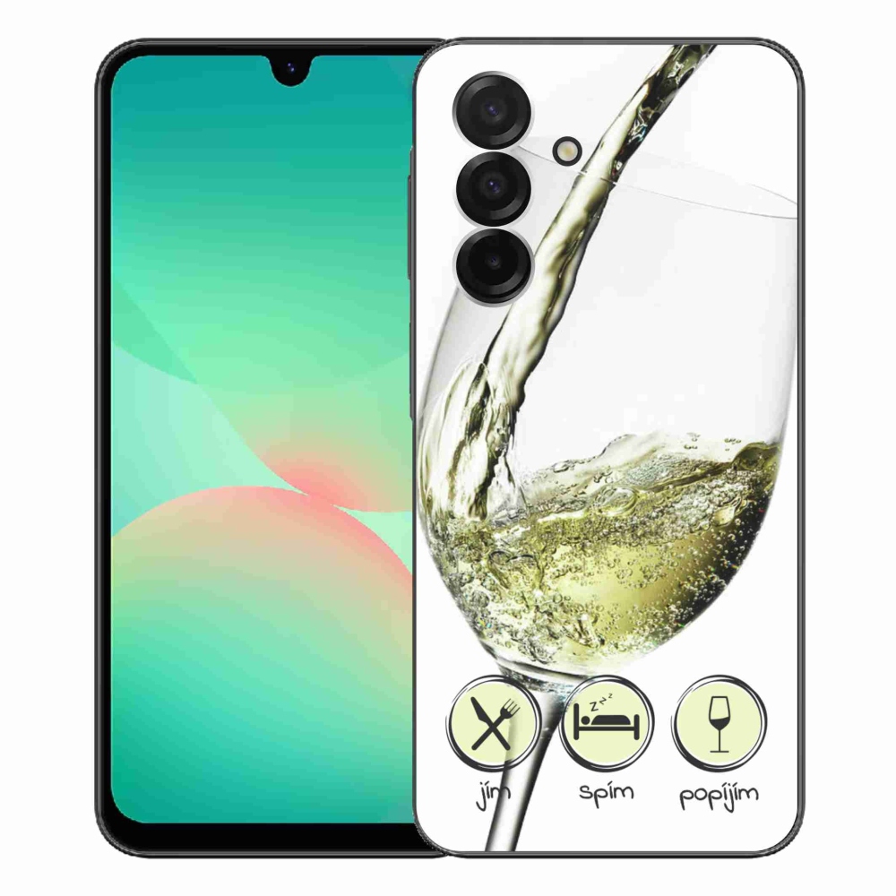 Zselés borítás mmCase Samsung Galaxy A26 5G - borospohár fehér