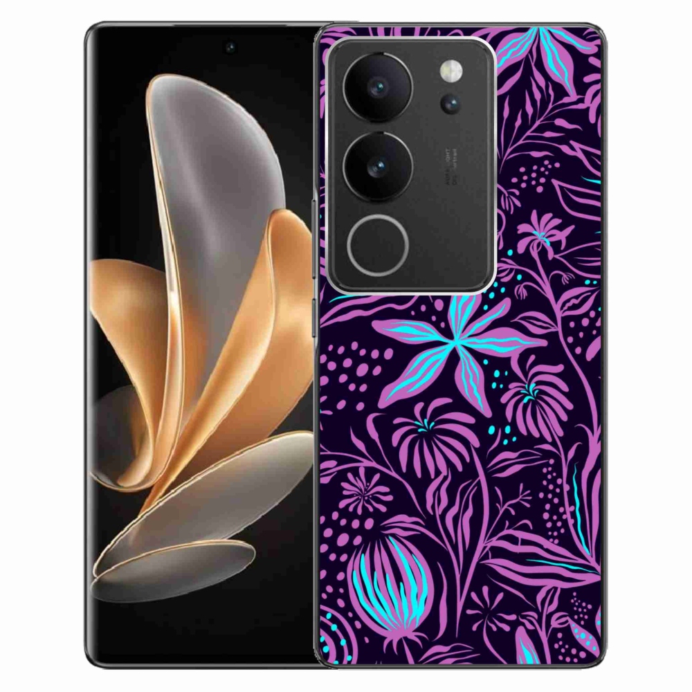 Zselés borítás mmCase a Vivo V29 5G készülékhez - virágok 2