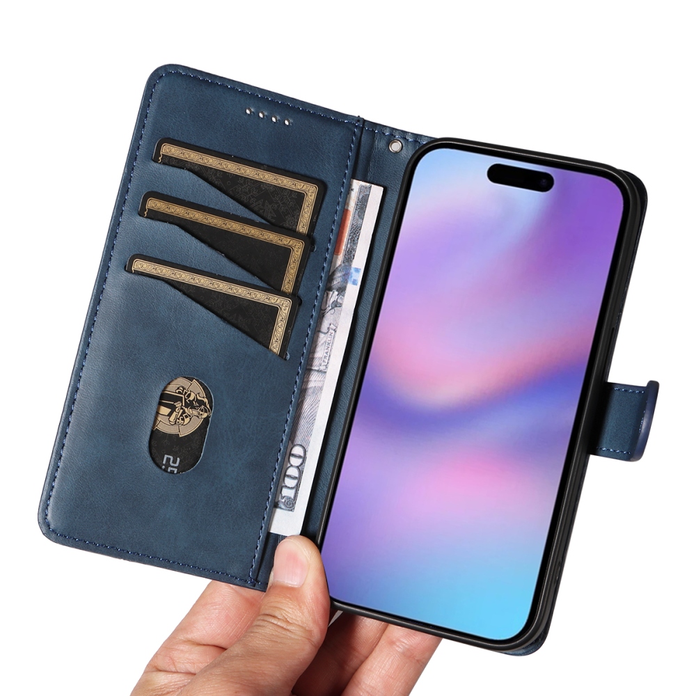 Póló alakú könyvtáska iPhone 17 készülékhez - kék