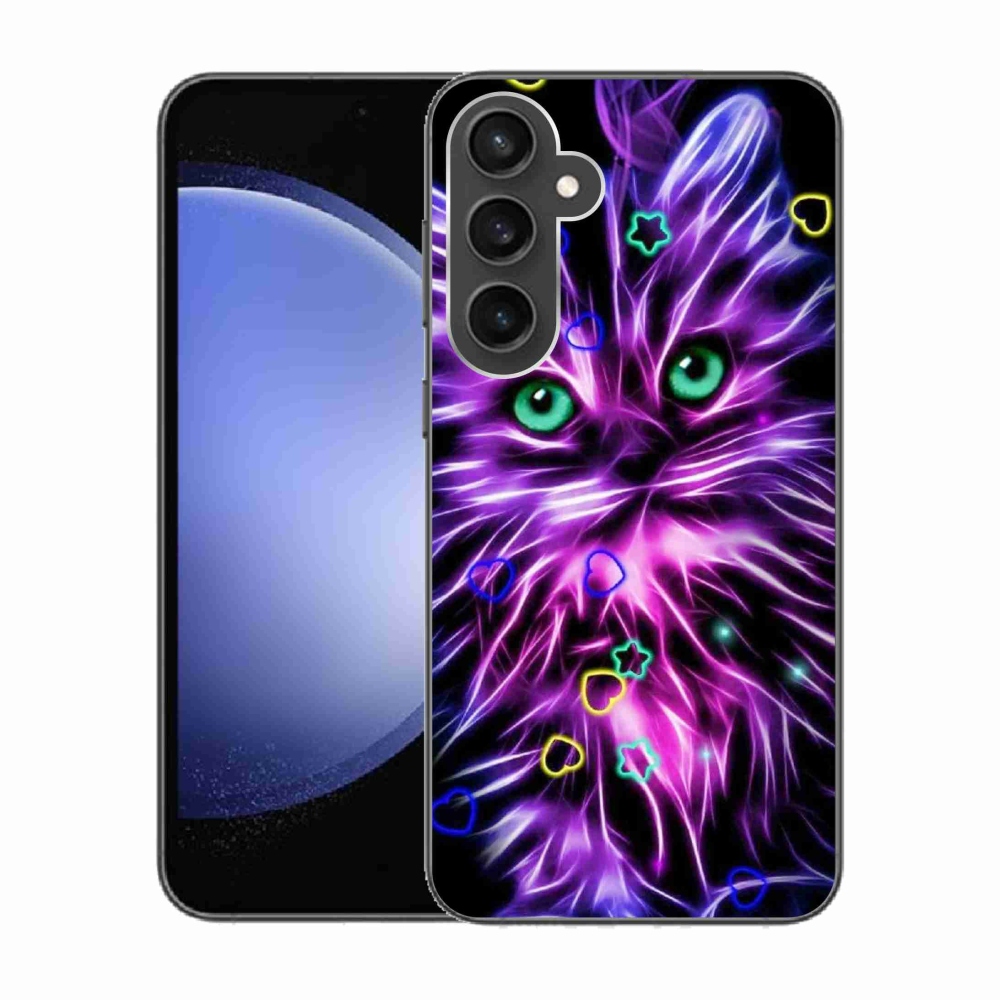 Gél borítás mmCase Samsung Galaxy S23 FE készülékhez - absztrakt macska