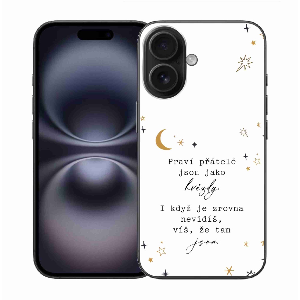 Gél borítás mmCase iPhone 16-hoz - idézem 6 fehér háttér