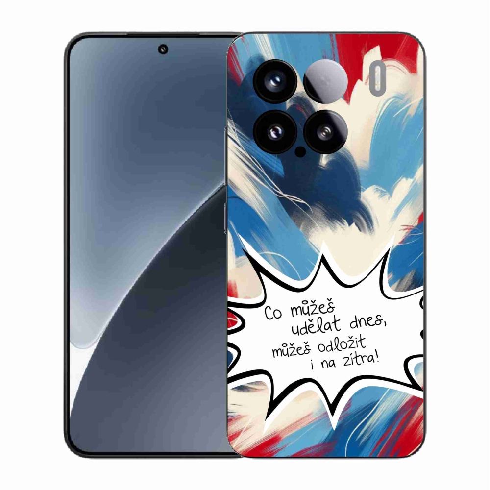 Gél borító mmCase a Xiaomi 15-hez - vicces szöveg 9 fehér háttérrel