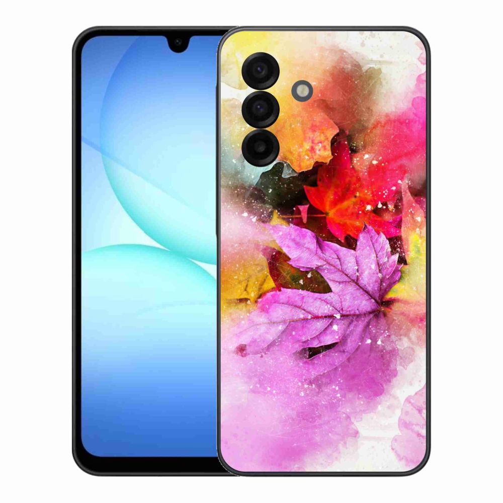 Gél borítás mmCase Samsung Galaxy A17 4G/5G - színes levelek - Samsung Galaxy A17 4G/5G - színes levelek