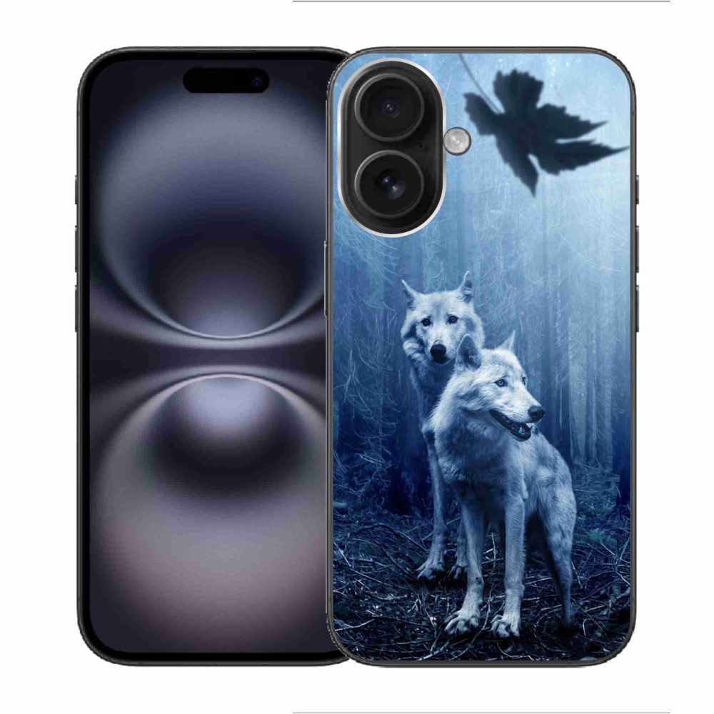 Gél borítás mmCase iPhone 16 készülékhez - farkasok az erdőben