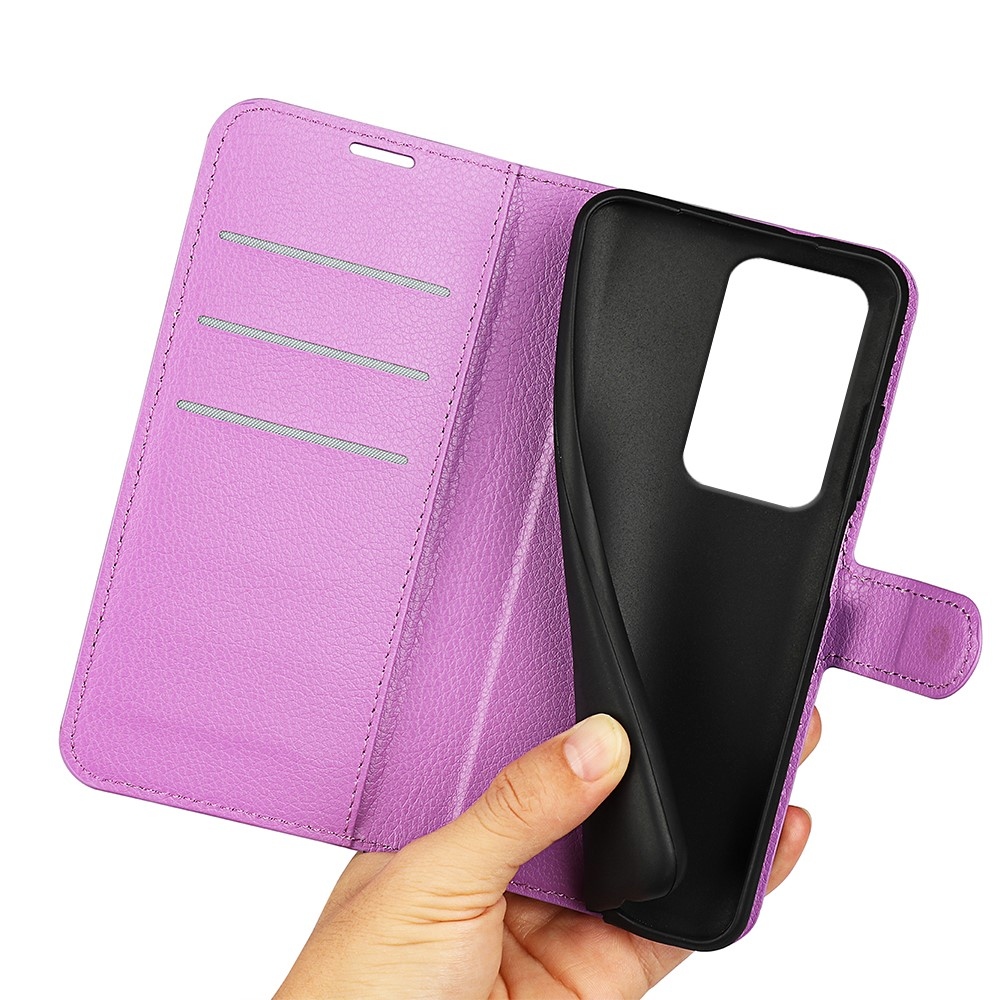 Litchi könyv tok Honor 200 Lite 5G - lila