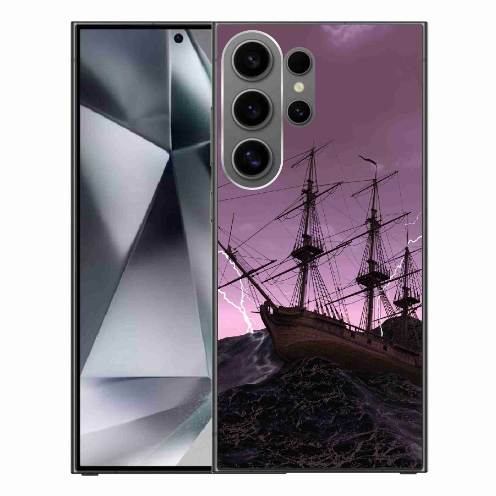 Zselés borítás mmCase Samsung Galaxy S24 Ultra készülékhez - hajó a viharban