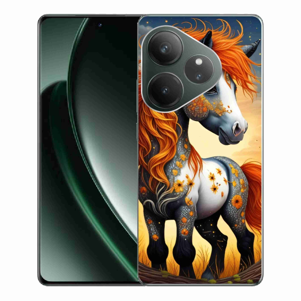 Zselés borítás mmCase a Realme GT 6 5G/GT 6T 5G számára - színes póni