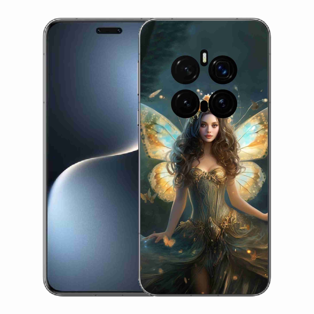 Gél borítás mmCase a Honor Magic 7 Pro 5G számára - pillangó nő