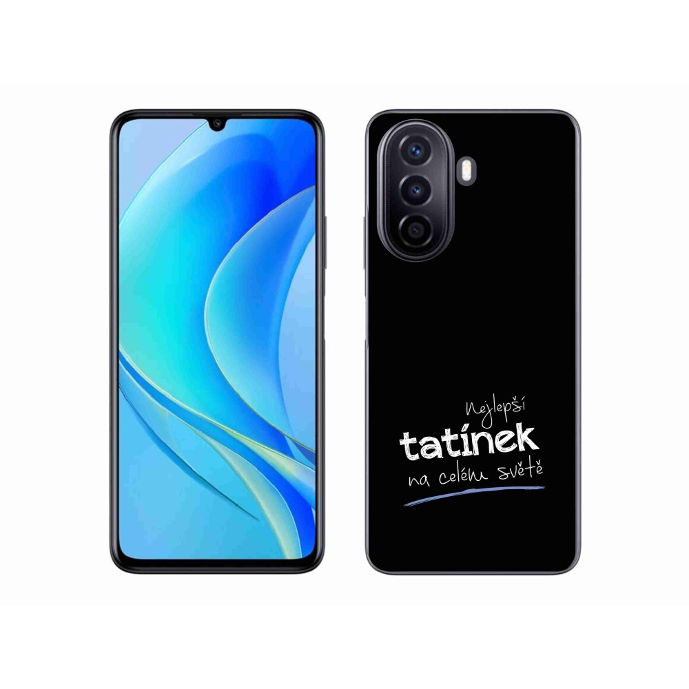 Gél borító mmCase a Huawei Nova Y70 - legjobb apuci 4 fekete háttérrel