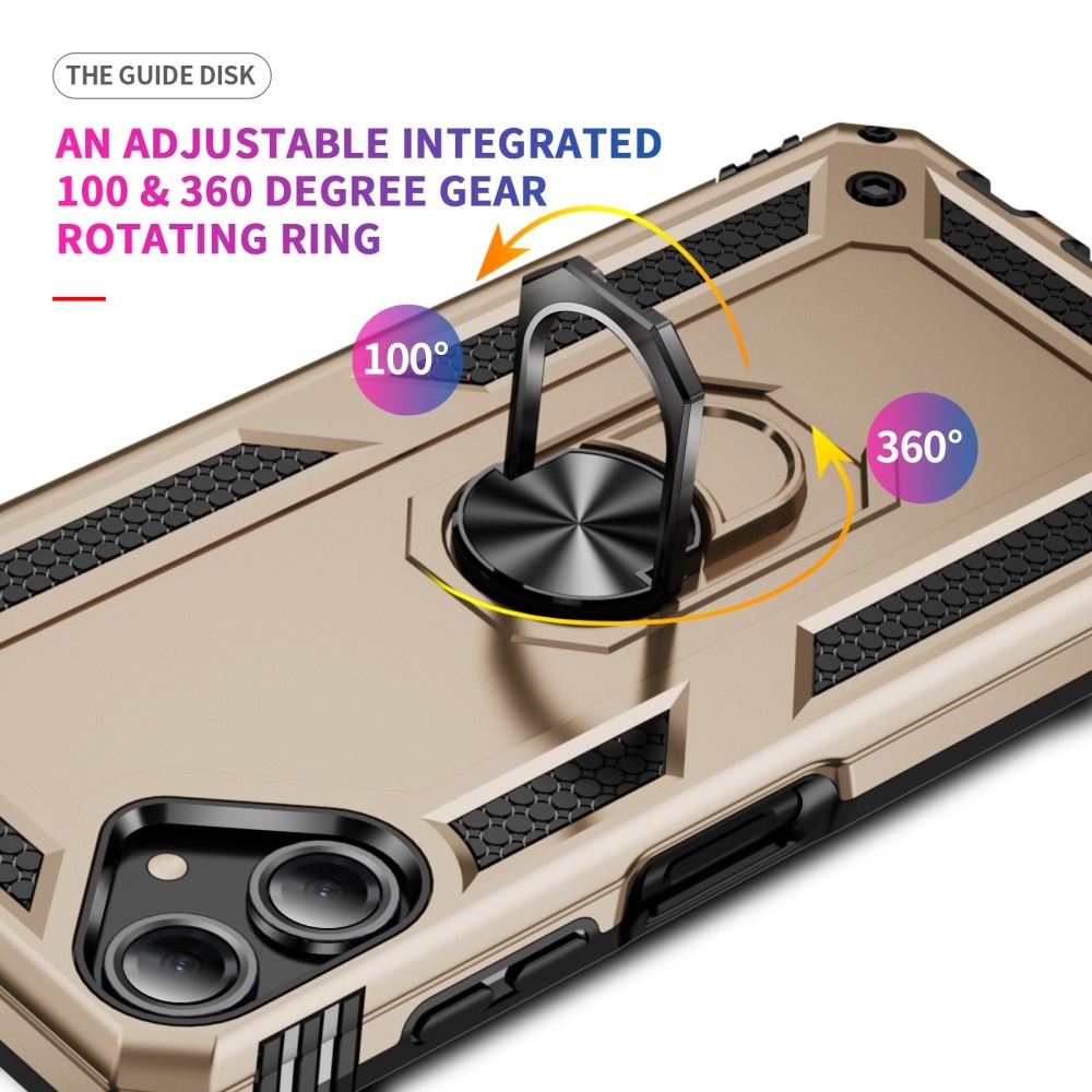 Gyűrűk tartós borítása Samsung Galaxy A06 4G készülékhez - arany színben