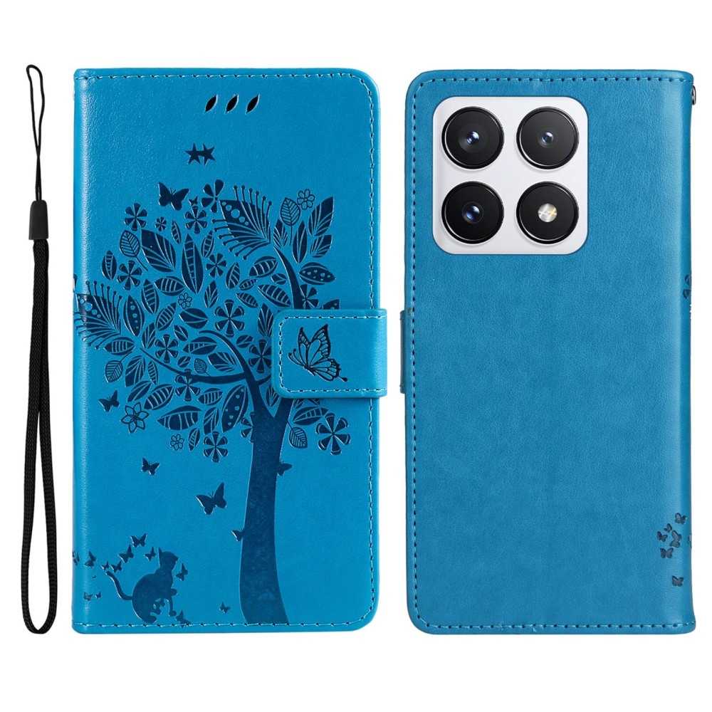 Fák könyve tok Xiaomi 14T Pro - kék