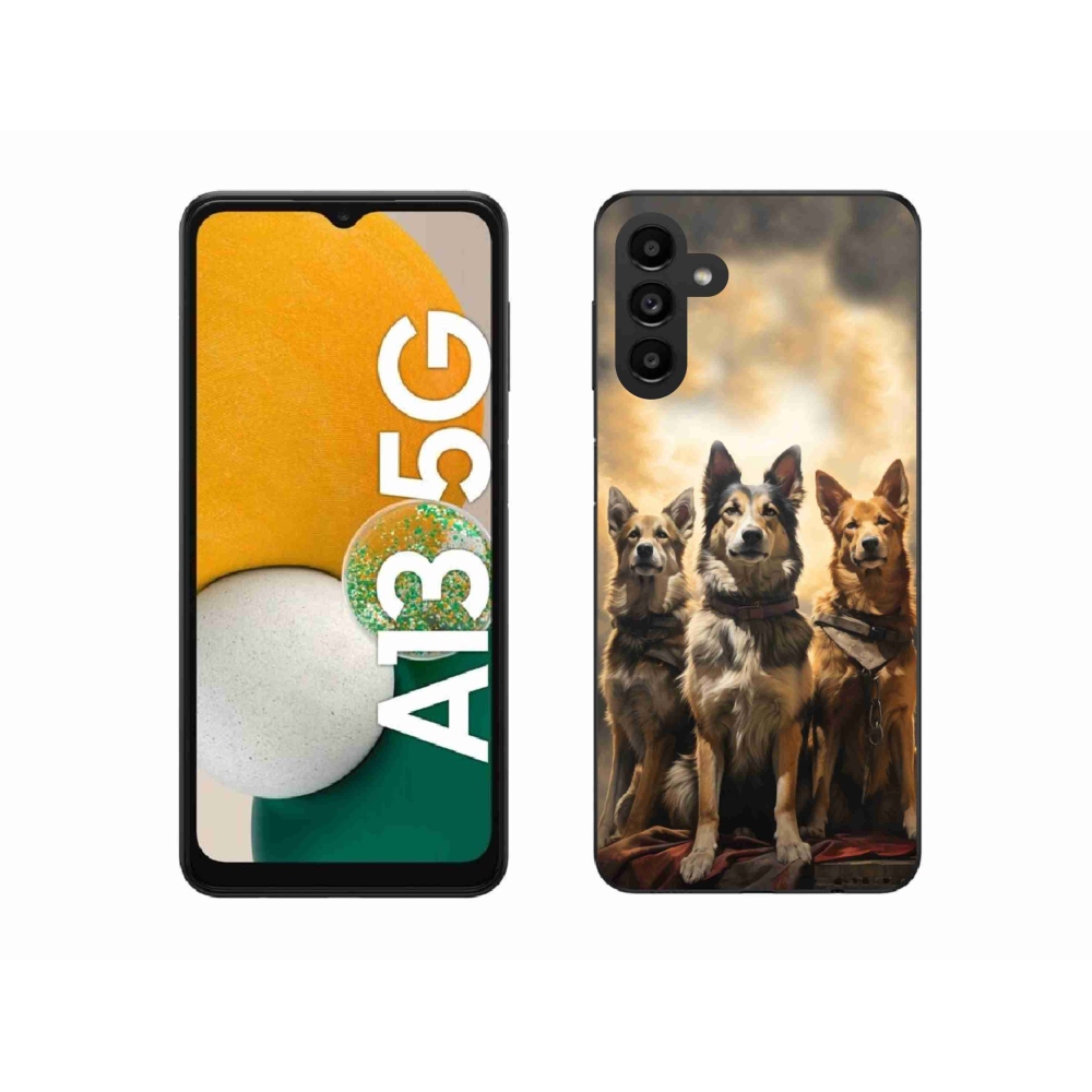 Gél borítás mmCase Samsung Galaxy A13 5G - három kutya