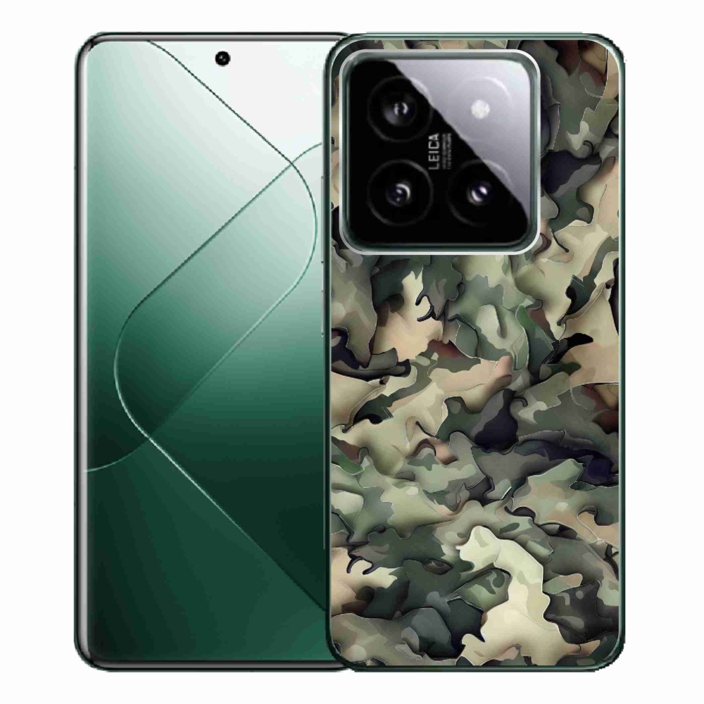 Gél borítás mmCase a Xiaomi 14 Pro számára - terepszínű minta 9
