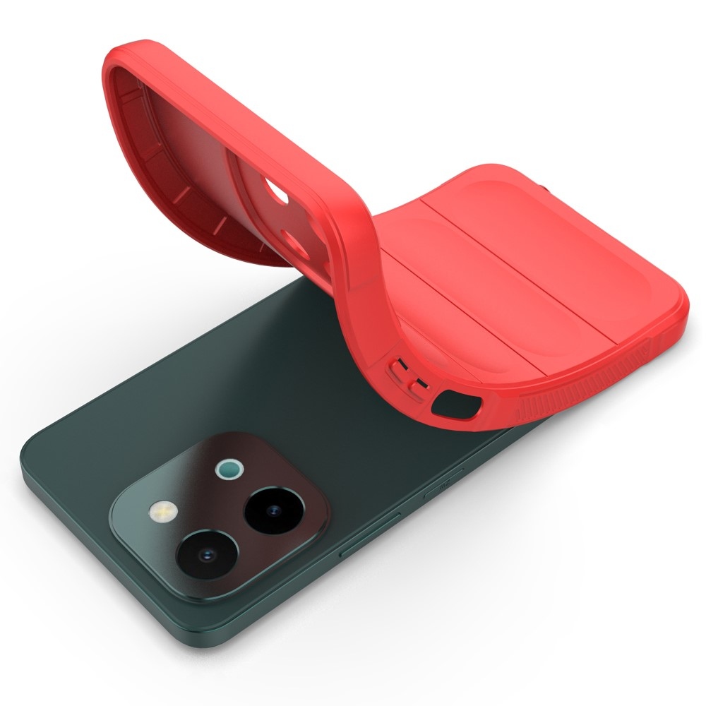 Rugg tartós zselés tok a Vivo Y28-hoz - piros