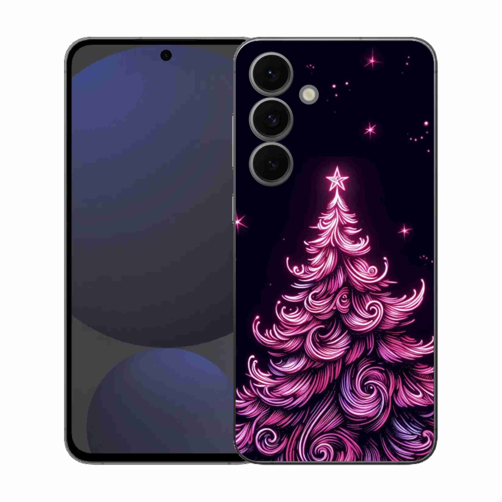 Gél borítás mmCase Samsung Galaxy S25 FE - neon karácsonyfa 2