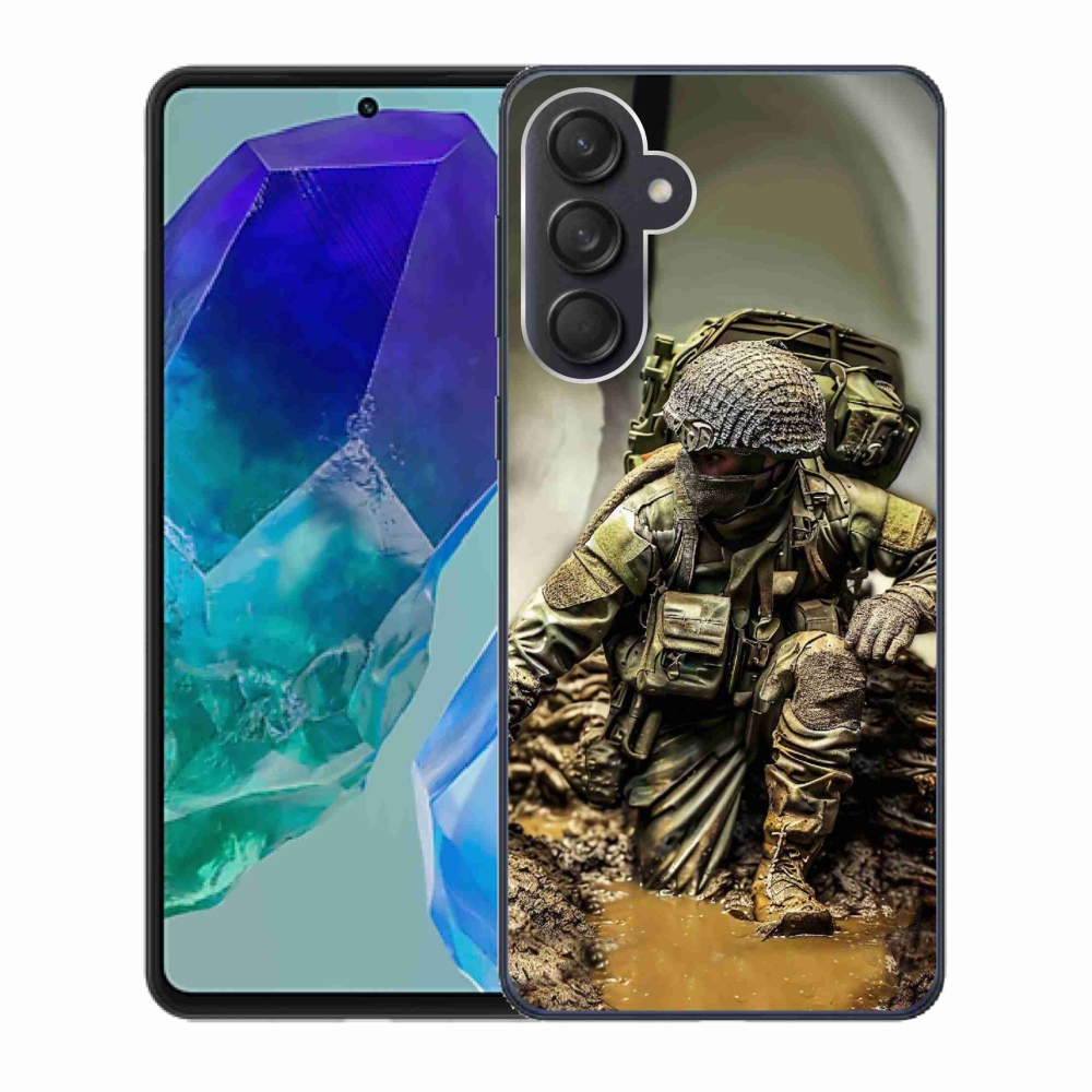 Zselés borítás mmCase Samsung Galaxy M55 5G - katonás
