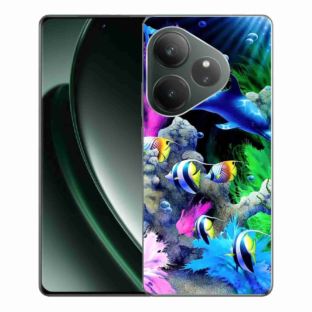 Gél tok mmCase a Realme GT 6 5G/GT 6T 5G számára - Tengeri világ