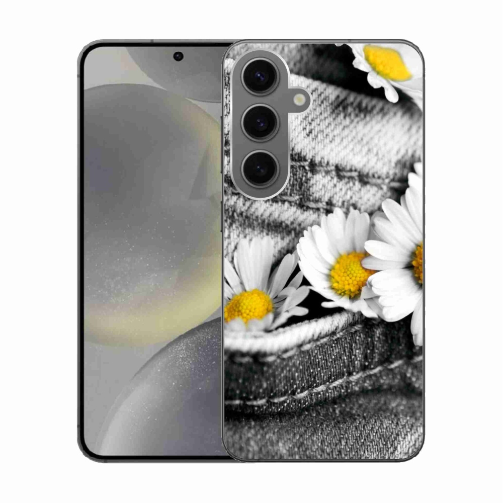 Gél tok mmCase Samsung Galaxy S24 készülékhez - százszorszépek