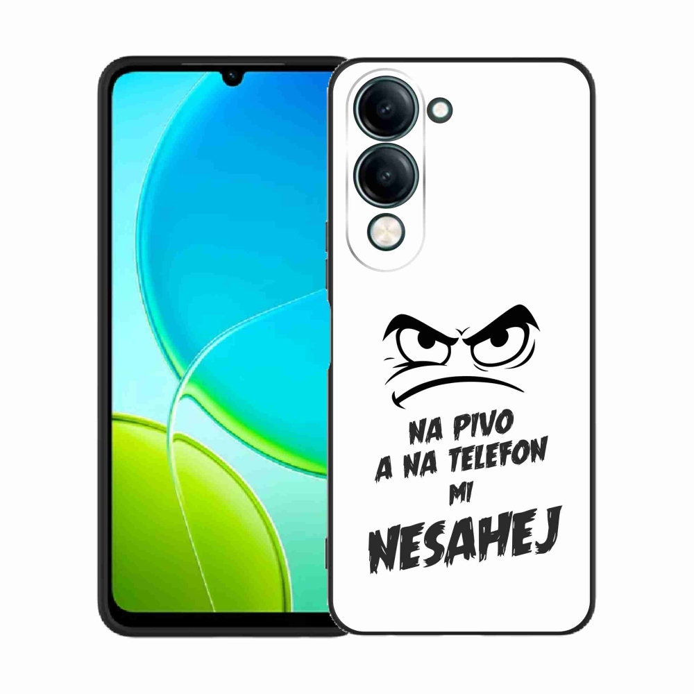 Gél borító mmCase a Vivo Y29s 5G-hez - sör motívum 2 fehér háttérrel